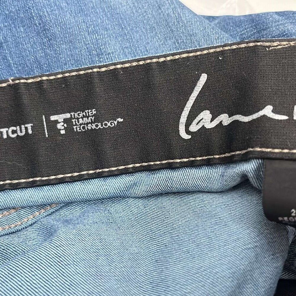 Lane Bryant Plus Size 22R/ Cut Off Jean Shorts 5pockets Boho Hippie Festival - Picture 3 of 11